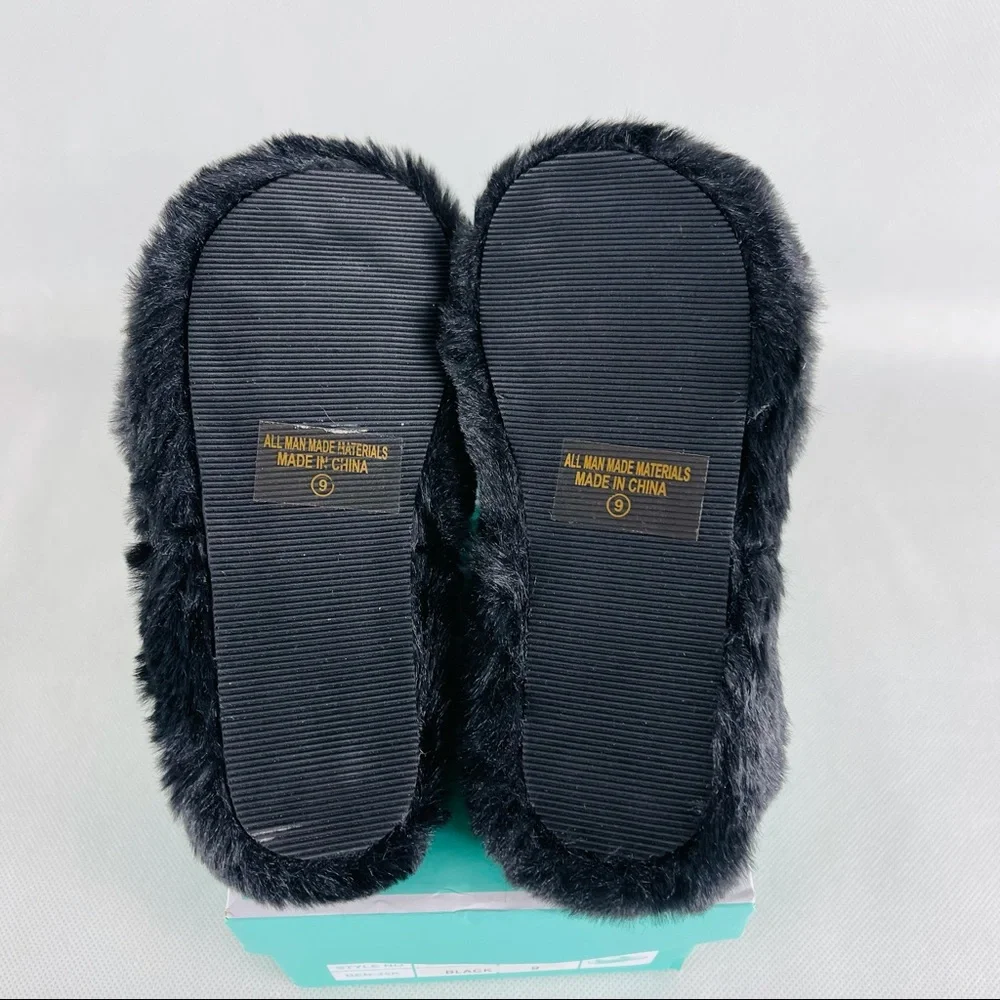 Lucky Top, fluffy Slides size: 9 girls